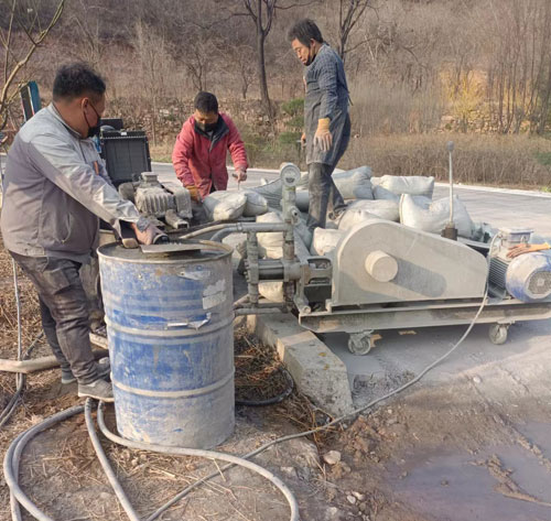 睢阳路面下沉注浆